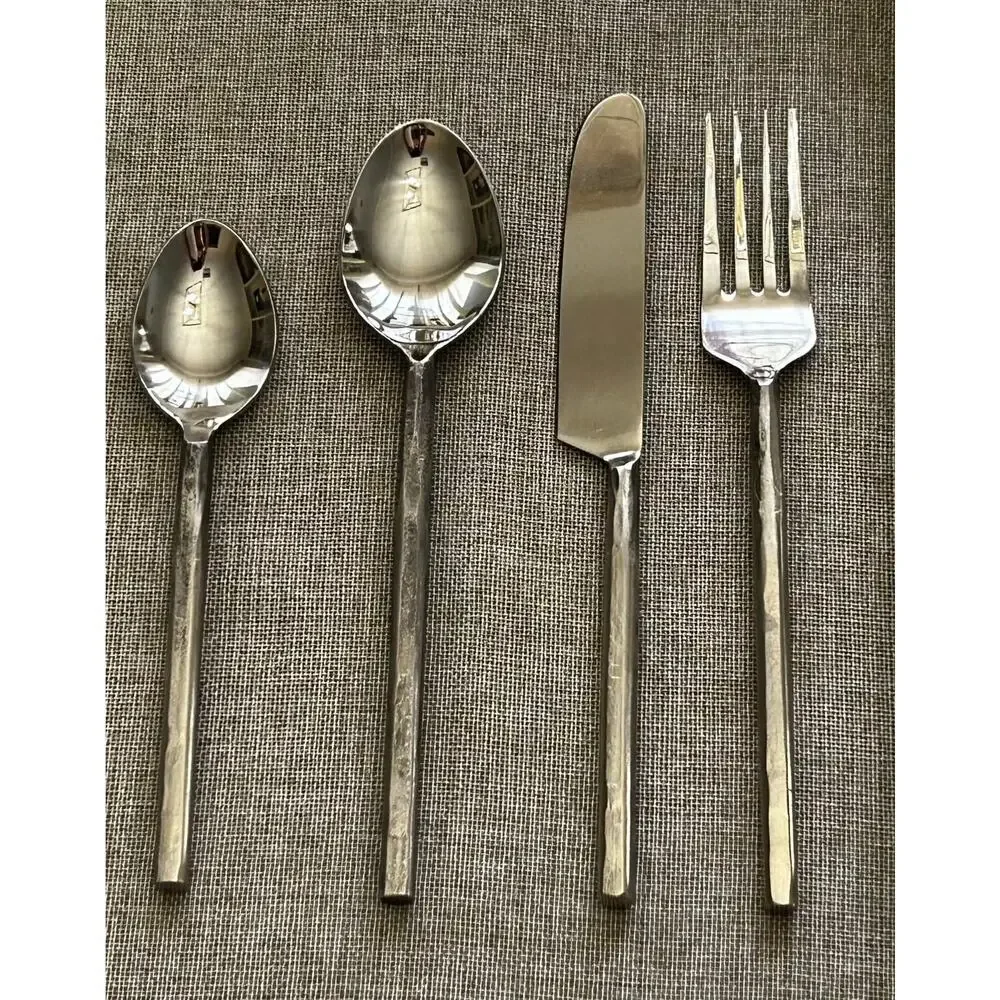 Forged Pottery Barn Stainless Steel Elegant Utensil Pre-loved Set 27
